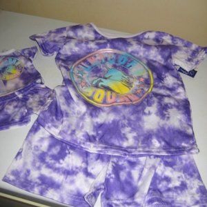 MATCHING DOLL 18 INCH AN GIRL PJS